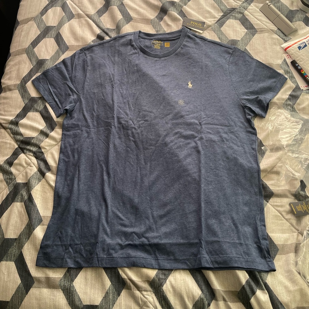 Polo Ralph Lauren, size L, Color: navy blue & white
